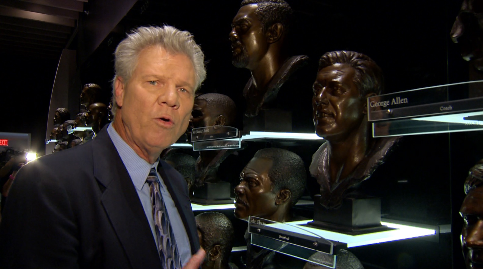 Take a tour of the Pro Football Hall of Fame's bronze busts with Mike
